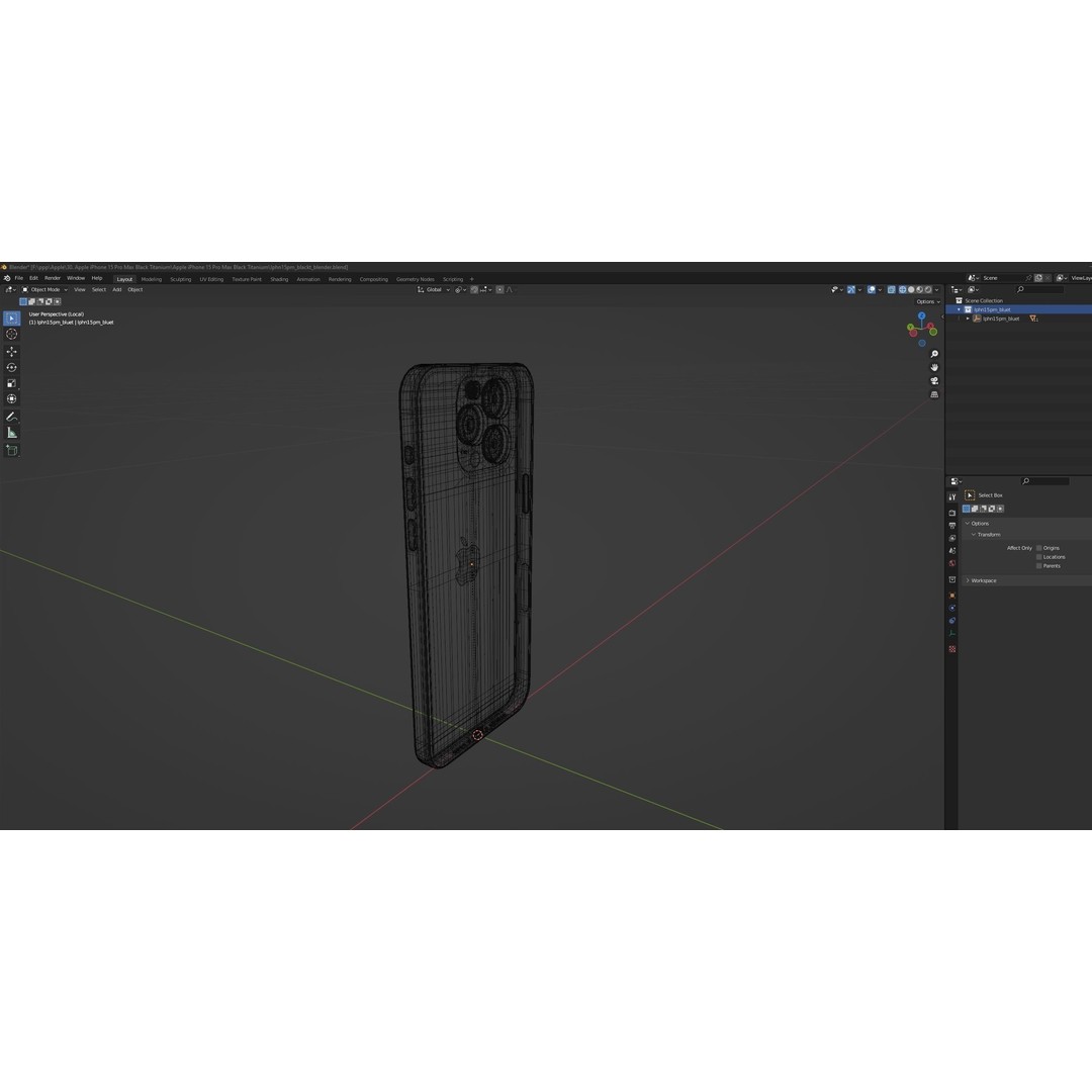 Apple iPhone 15 Pro Max 3D Model – High Poly PBR Asset, FBX, OBJ - View 21