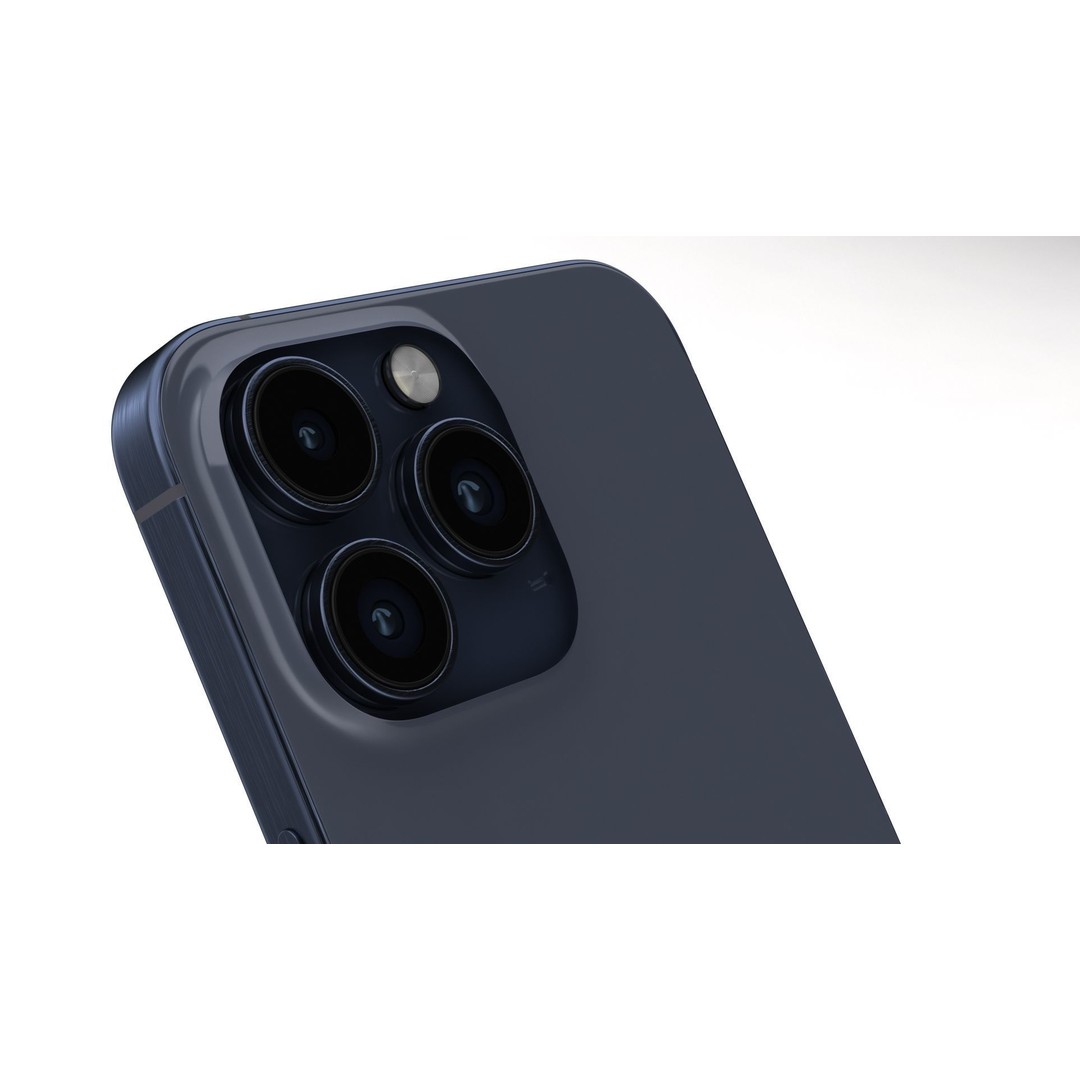 Apple iPhone 15 Pro Max 3D Model – High Poly PBR Asset, FBX, OBJ - View 6