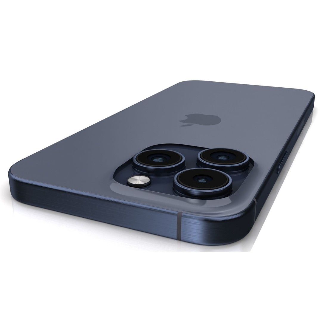 Apple iPhone 15 Pro Max 3D Model – High Poly PBR Asset, FBX, OBJ - View 7