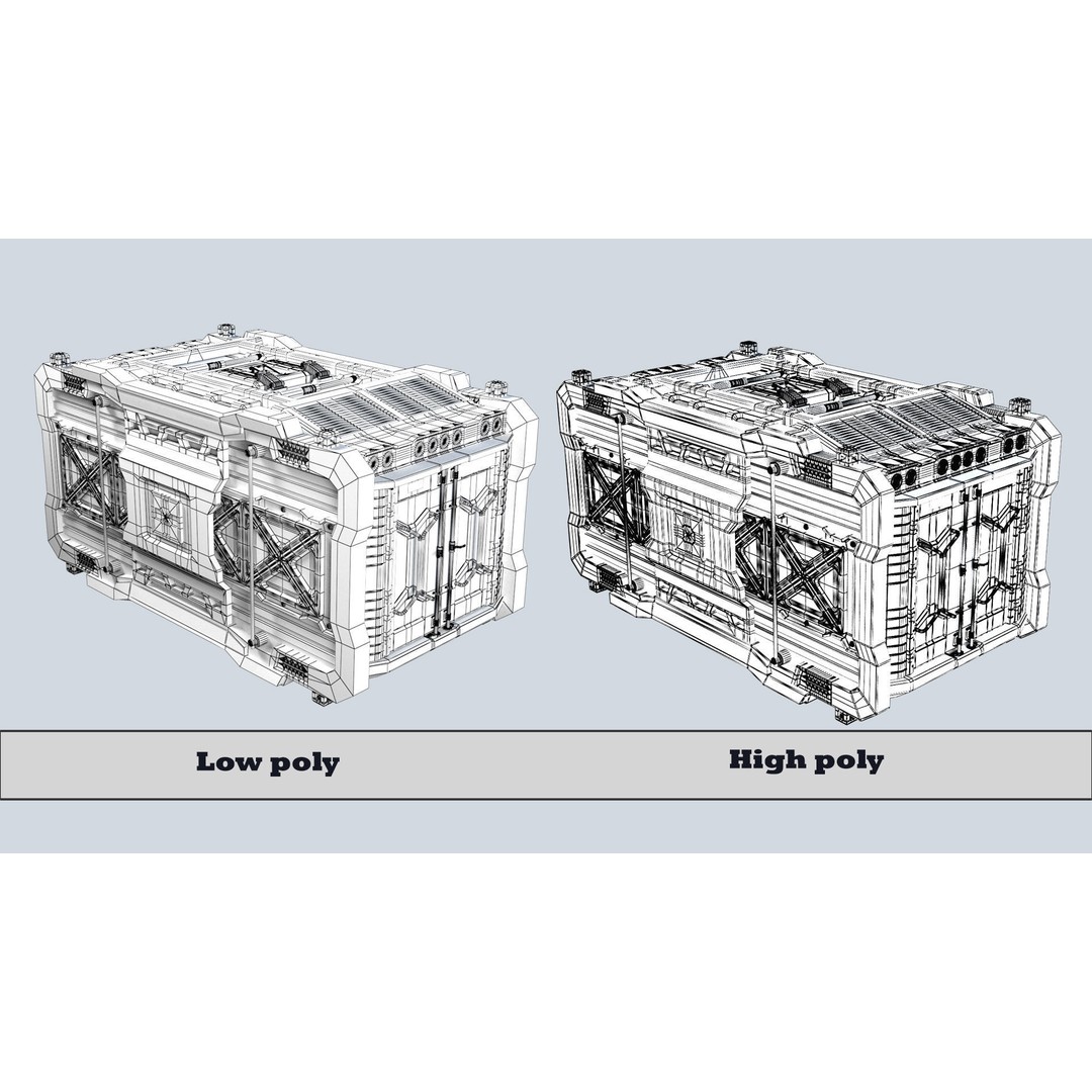 Container 3D Model – Low Poly PBR Asset for Games, FBX - View 11
