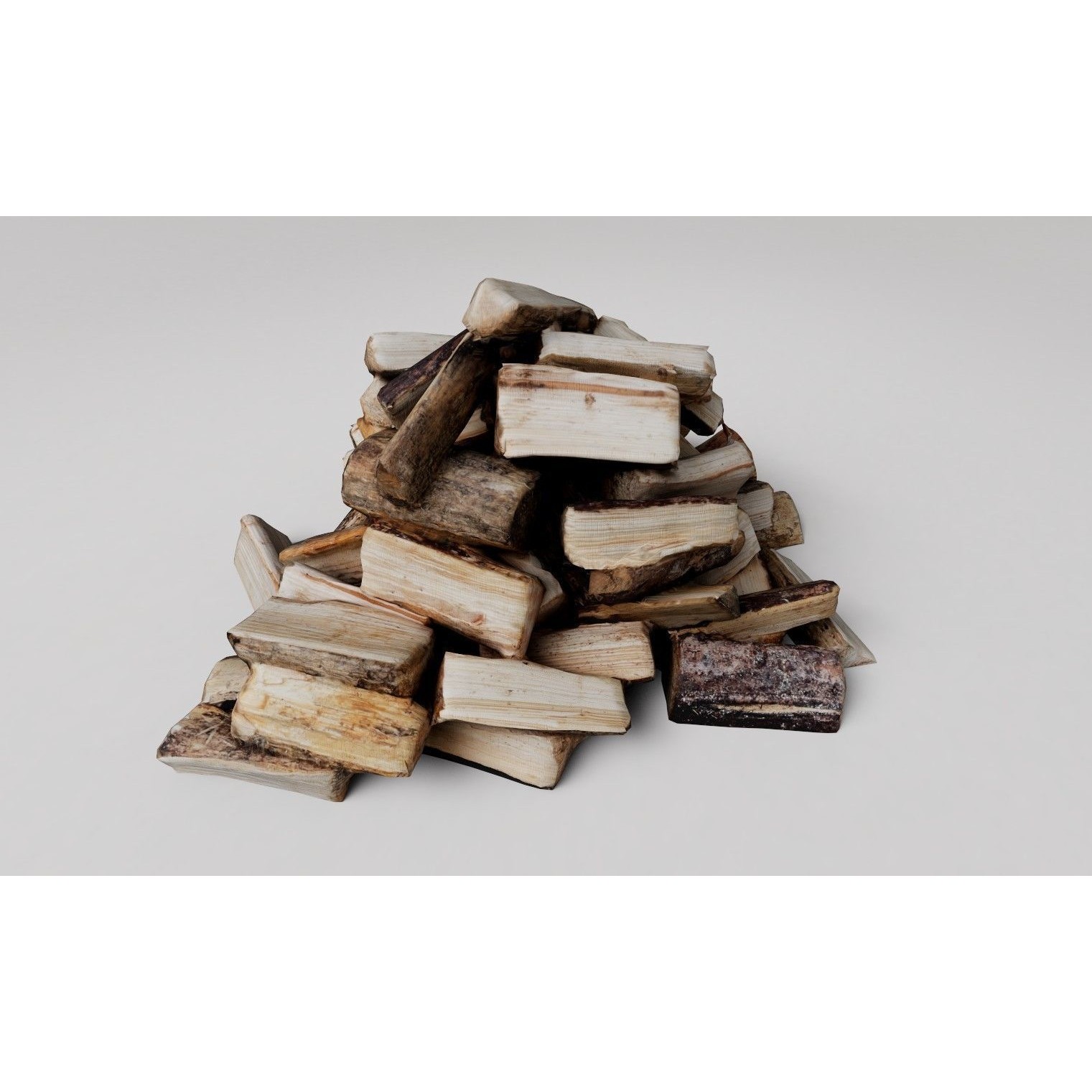 Firewood - Low-Poly Game-Ready 3D Model - View 11