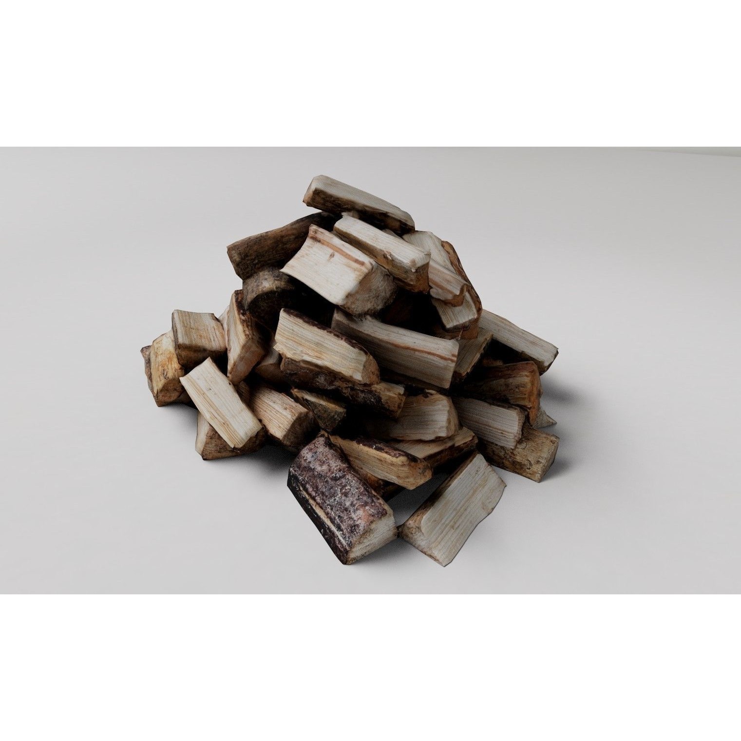 Firewood - Low-Poly Game-Ready 3D Model - View 12