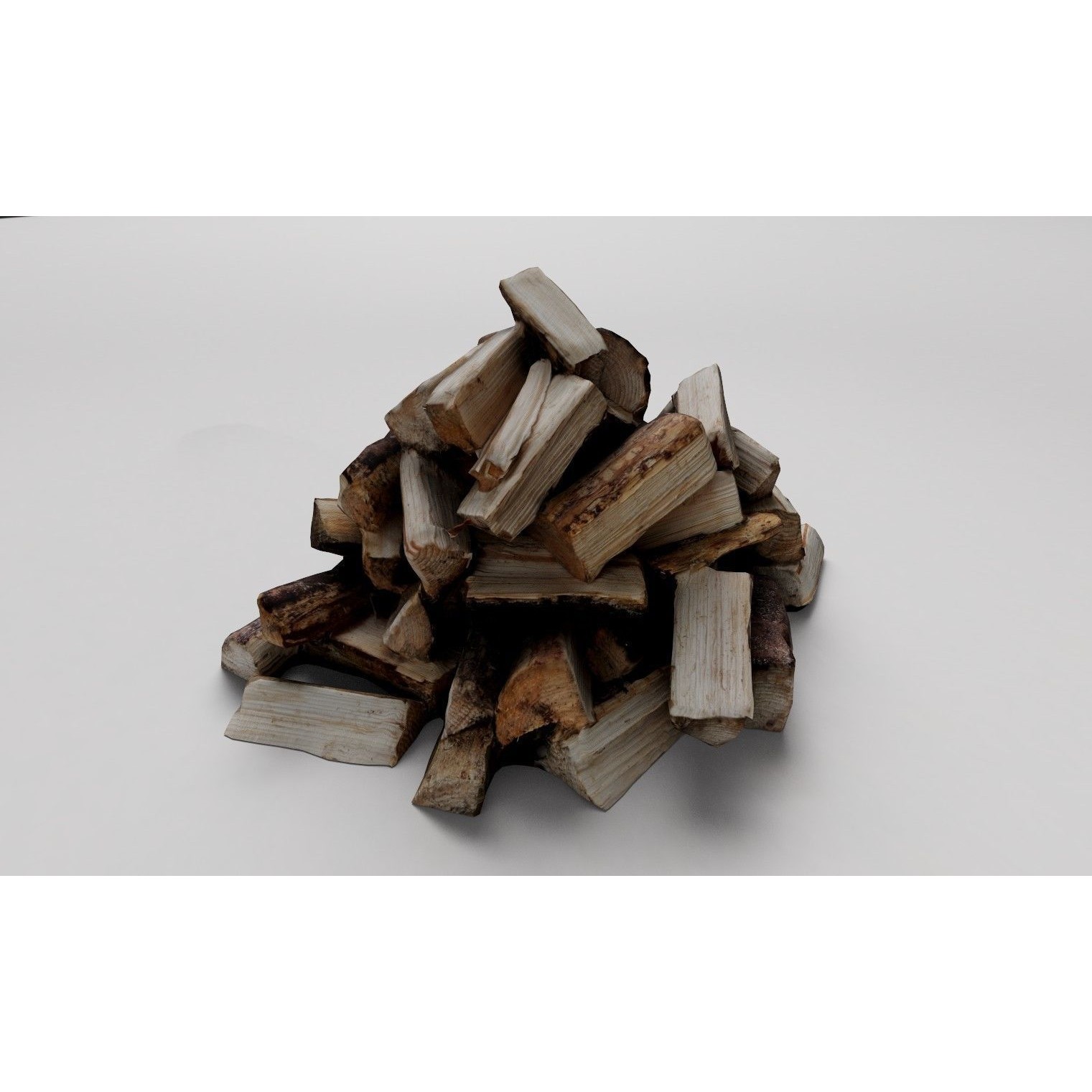 Firewood - Low-Poly Game-Ready 3D Model - View 13