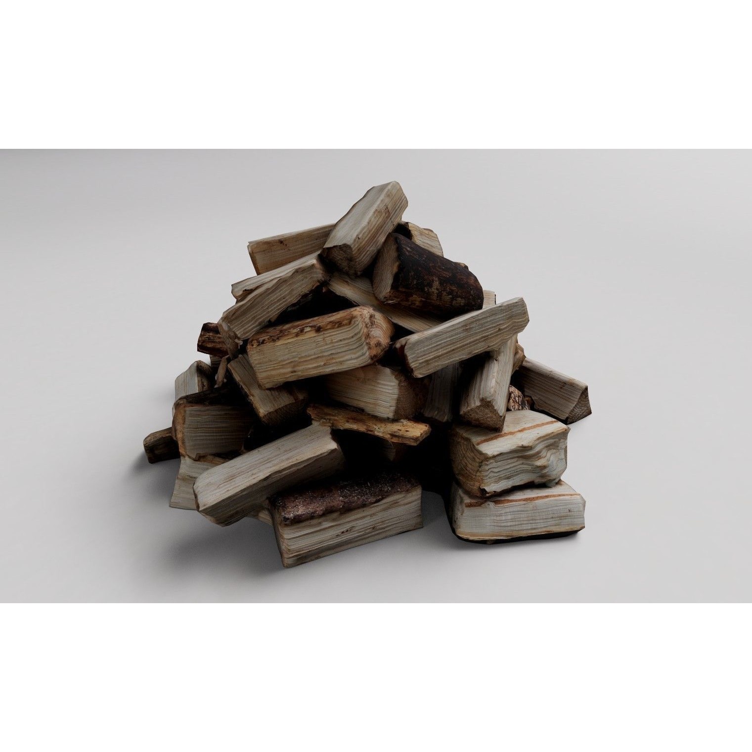 Firewood - Low-Poly Game-Ready 3D Model - View 14