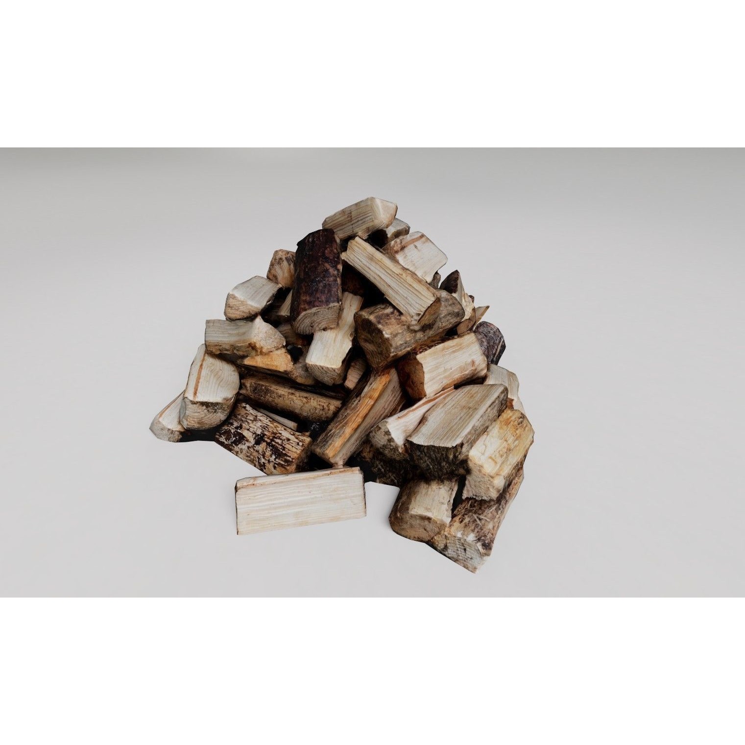 Firewood - Low-Poly Game-Ready 3D Model - View 16