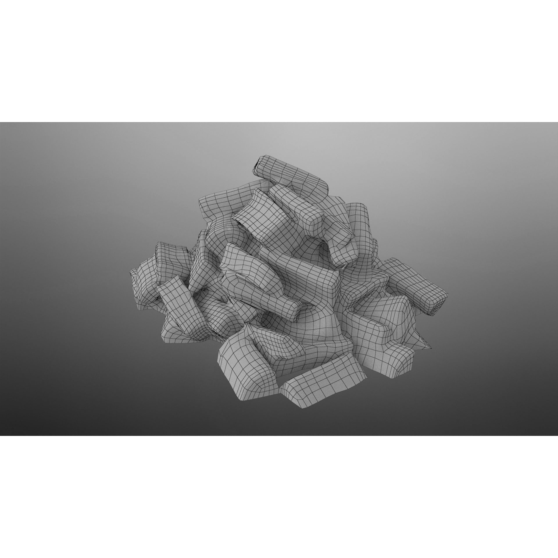 Firewood - Low-Poly Game-Ready 3D Model - View 18
