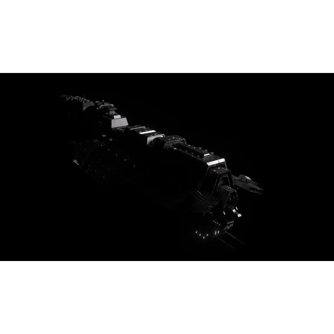 Epoch Class Heavy Carrier 3D Model – High Detail Sci-Fi Asset, FBX, OBJ - View 11