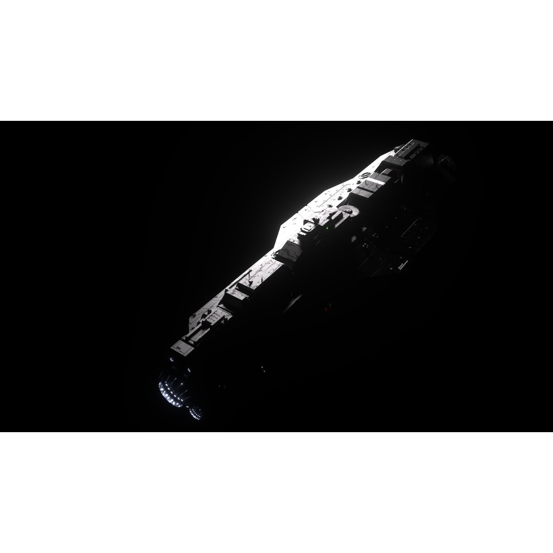 Epoch Class Heavy Carrier 3D Model – High Detail Sci-Fi Asset, FBX, OBJ - View 13
