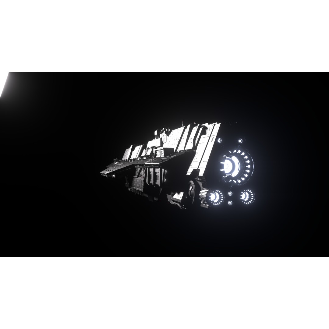 Epoch Class Heavy Carrier 3D Model – High Detail Sci-Fi Asset, FBX, OBJ - View 14
