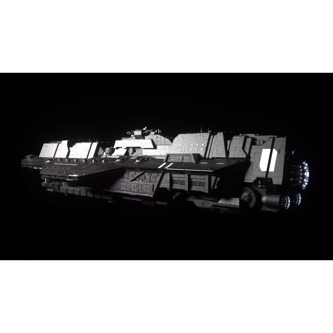 Epoch Class Heavy Carrier 3D Model – High Detail Sci-Fi Asset, FBX, OBJ - View 2