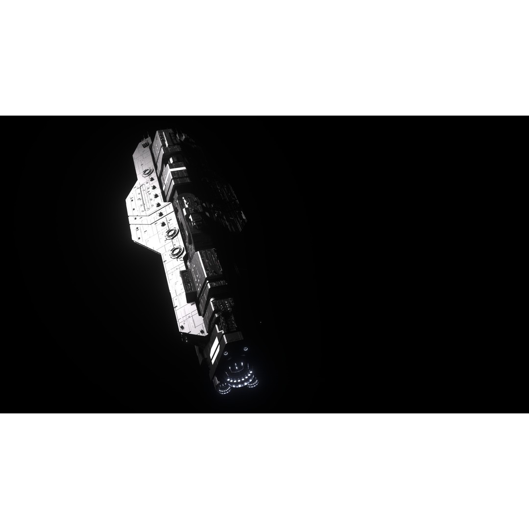 Epoch Class Heavy Carrier 3D Model – High Detail Sci-Fi Asset, FBX, OBJ - View 3