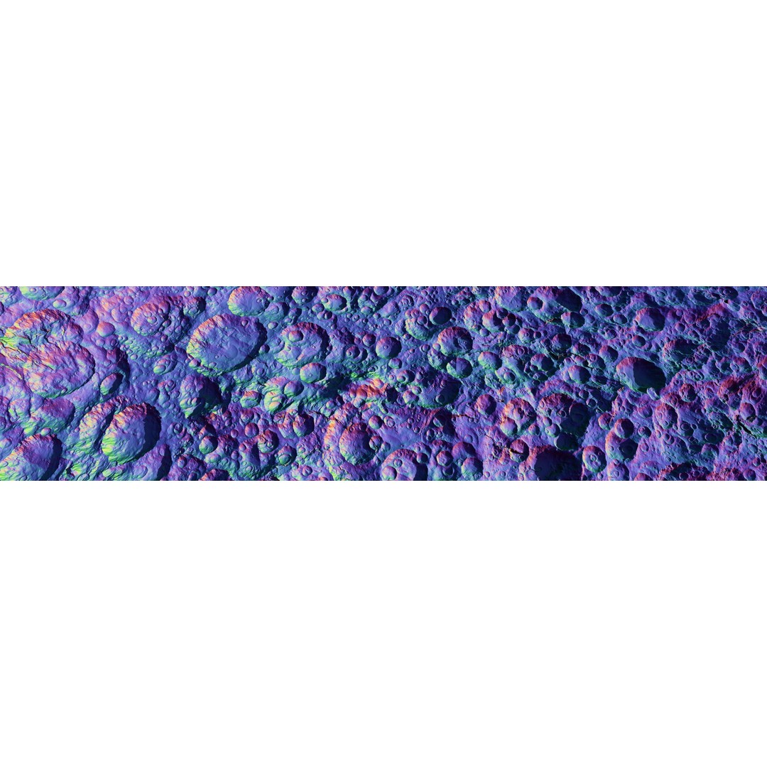 Seamless Craters Surface 3D Model – Low Poly Terrain, 16k Textures - View 10