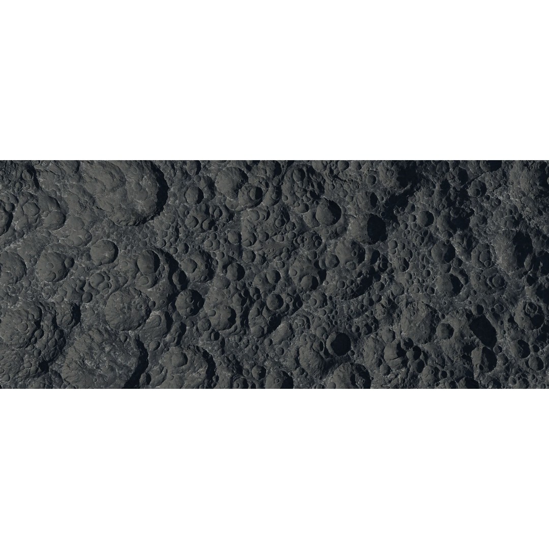 Seamless Craters Surface 3D Model – Low Poly Terrain, 16k Textures - View 13