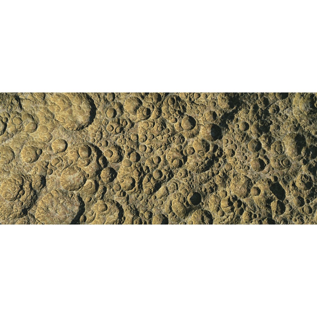 Seamless Craters Surface 3D Model – Low Poly Terrain, 16k Textures - View 14