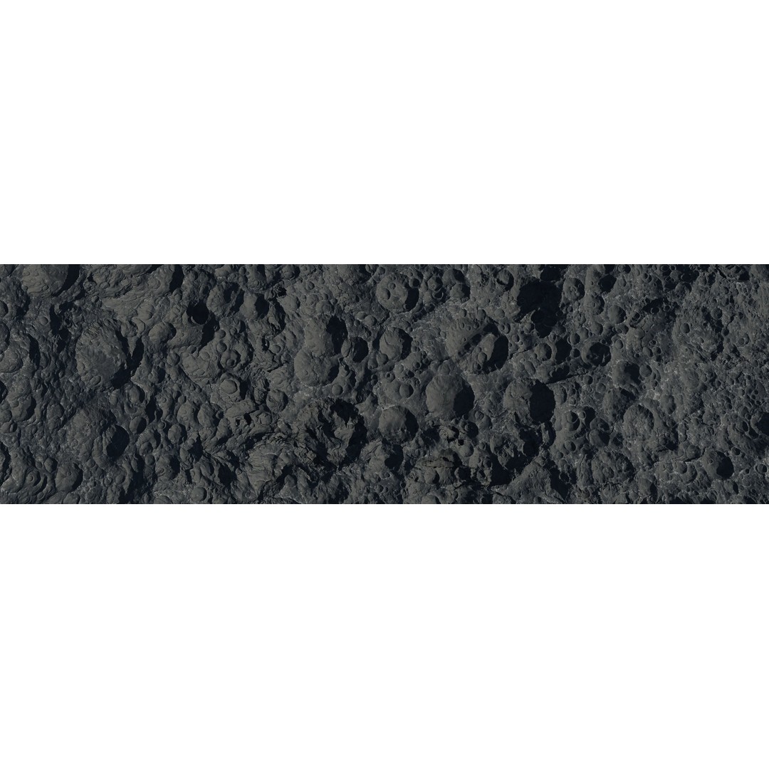 Seamless Craters Surface 3D Model – Low Poly Terrain, 16k Textures - View 19