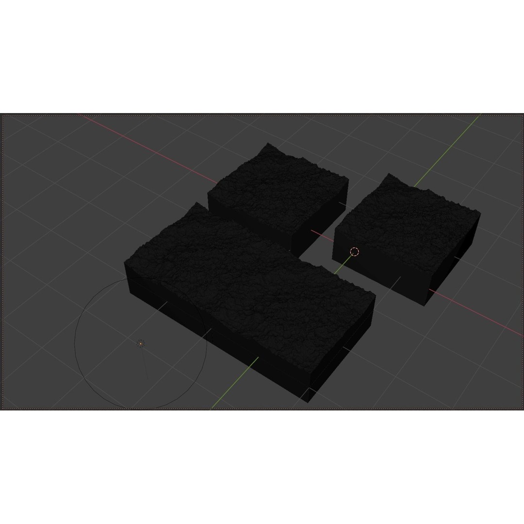 Seamless Craters Surface 3D Model – Low Poly Terrain, 16k Textures - View 49