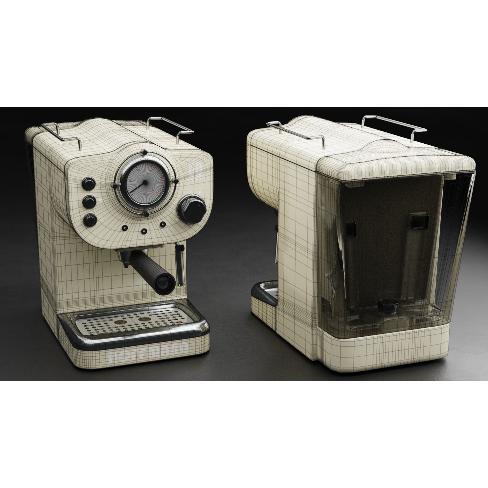 HoffmannCM15 Coffee Maker - PBR Textured 3D Model - View 17