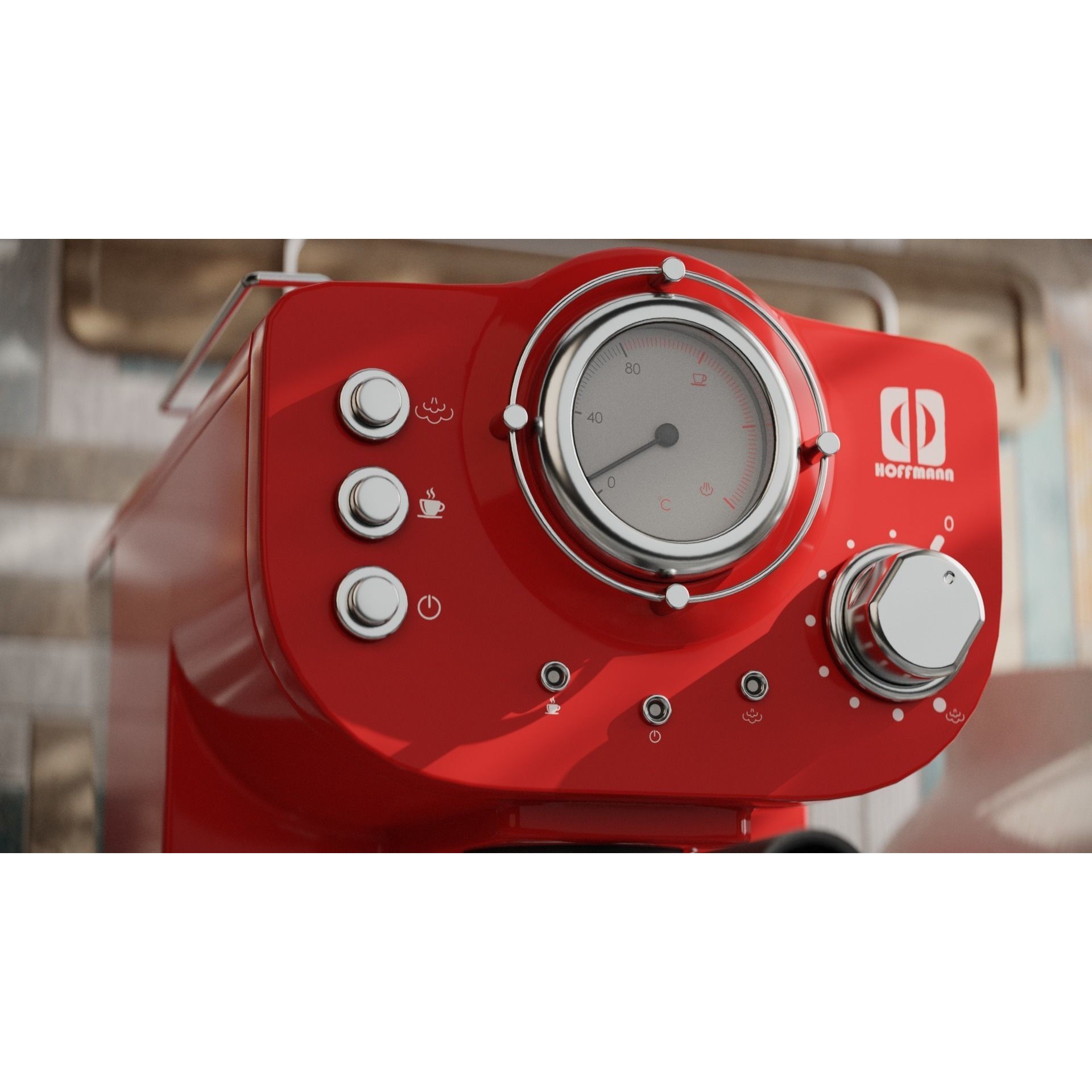 HoffmannCM15 Coffee Maker - PBR Textured 3D Model - View 20