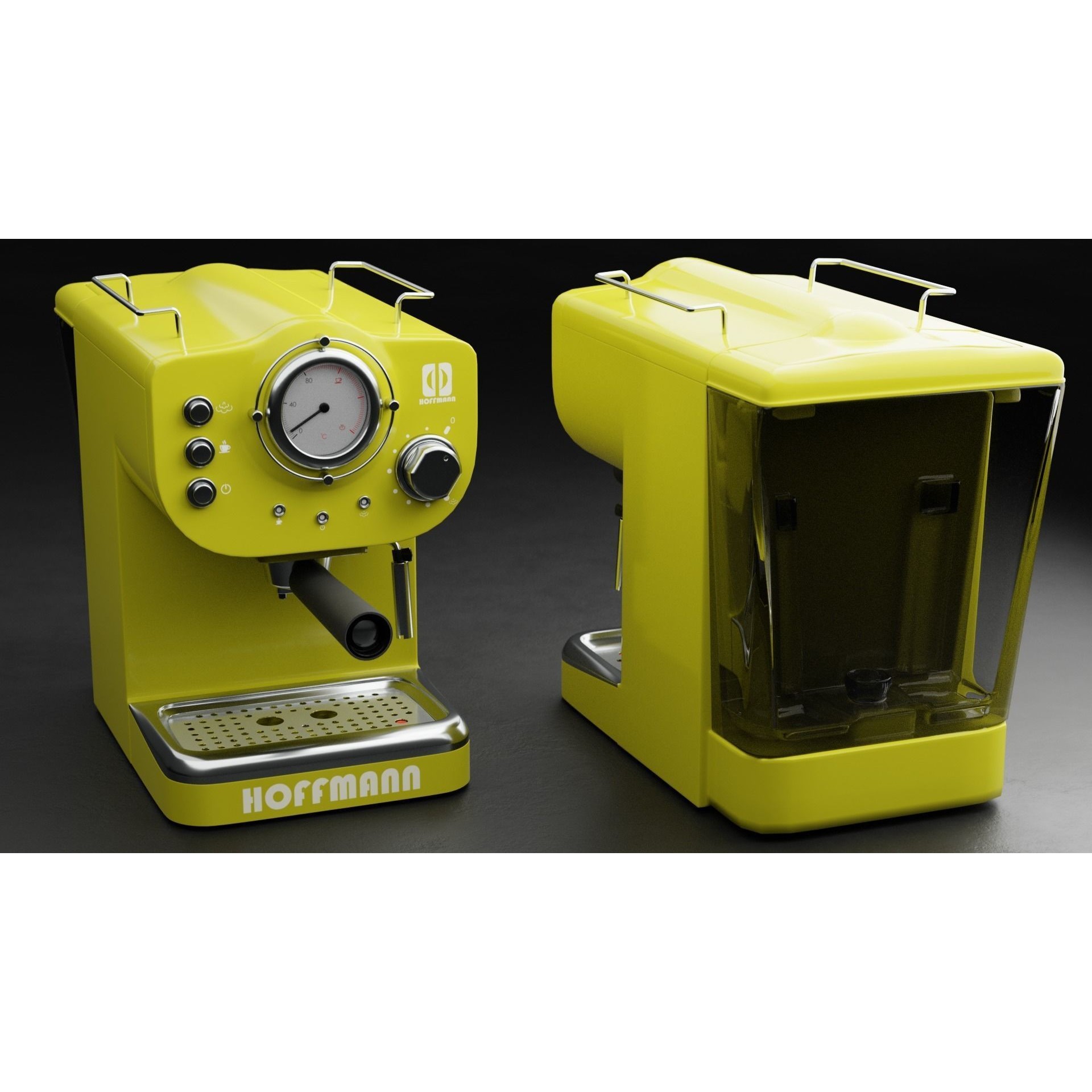 HoffmannCM15 Coffee Maker - PBR Textured 3D Model - View 29