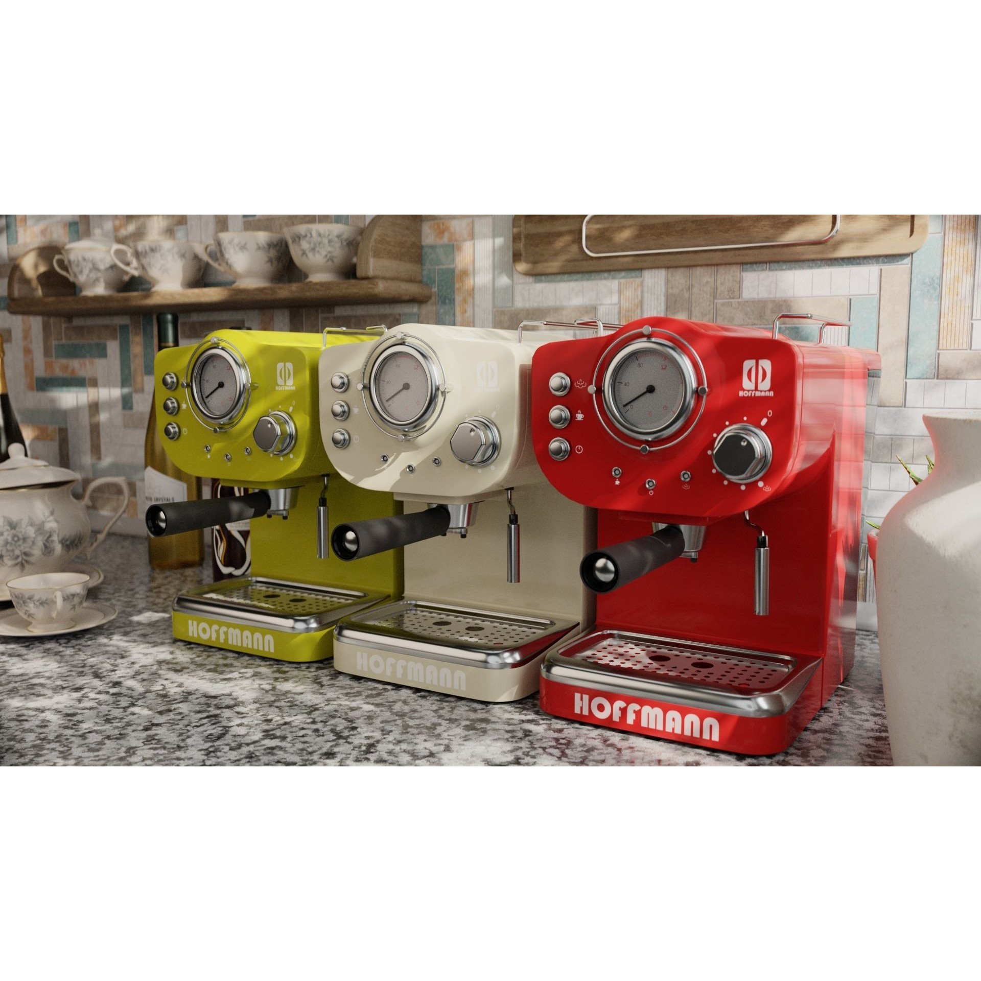 HoffmannCM15 Coffee Maker - PBR Textured 3D Model - View 3