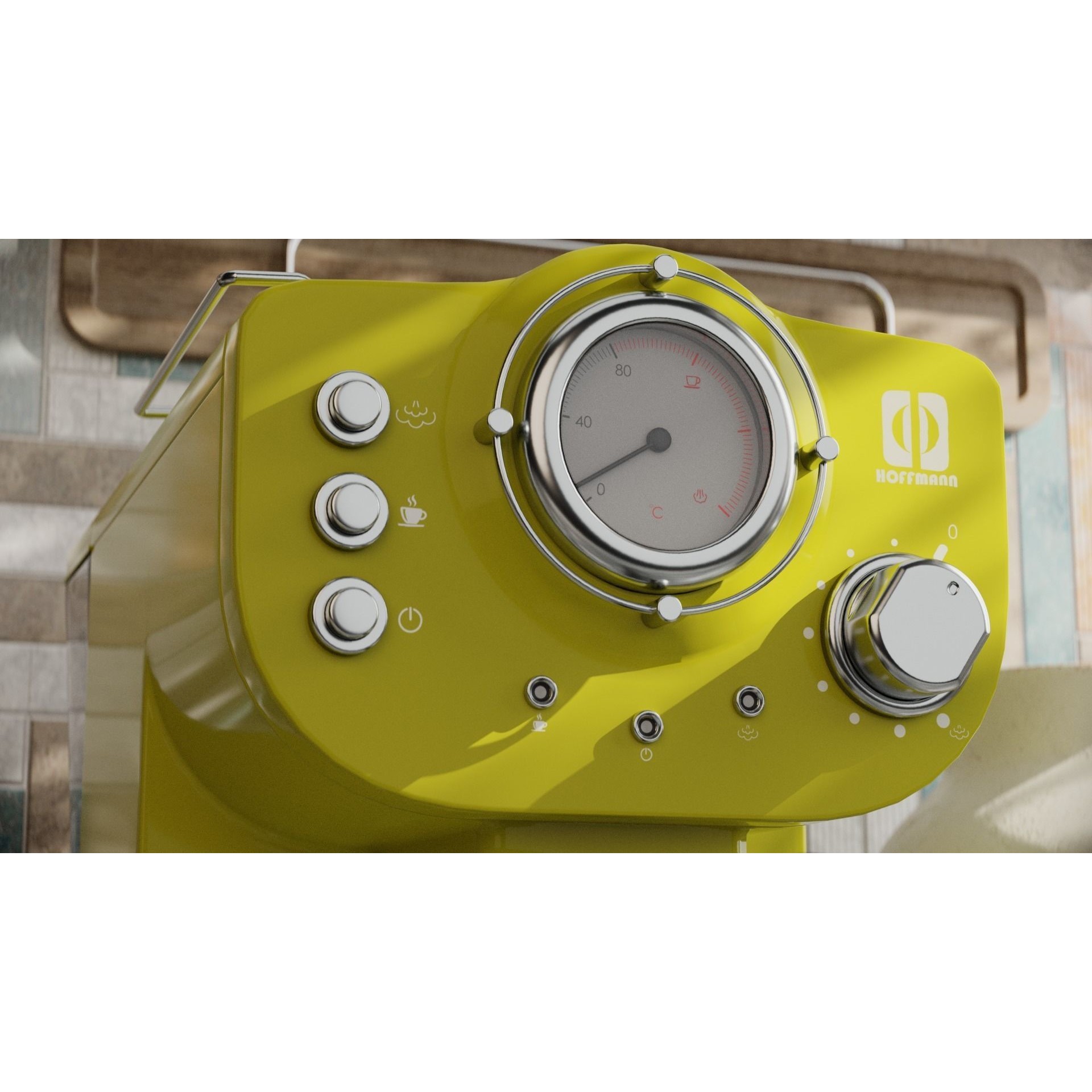 HoffmannCM15 Coffee Maker - PBR Textured 3D Model - View 37