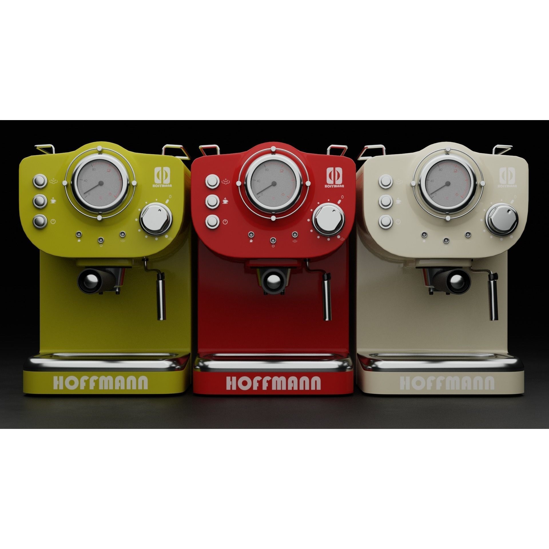 HoffmannCM15 Coffee Maker - PBR Textured 3D Model - View 42