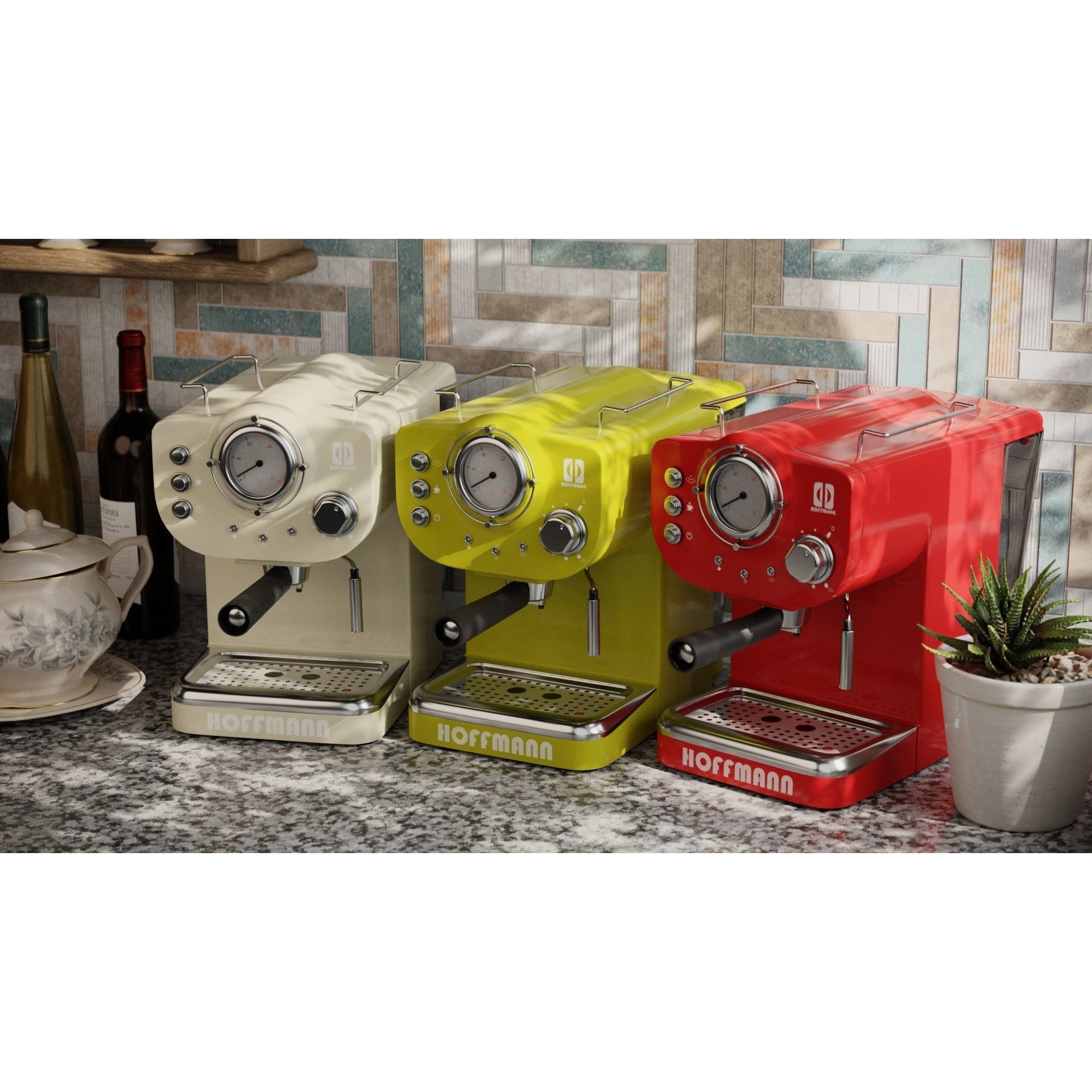 HoffmannCM15 Coffee Maker - PBR Textured 3D Model - View 6