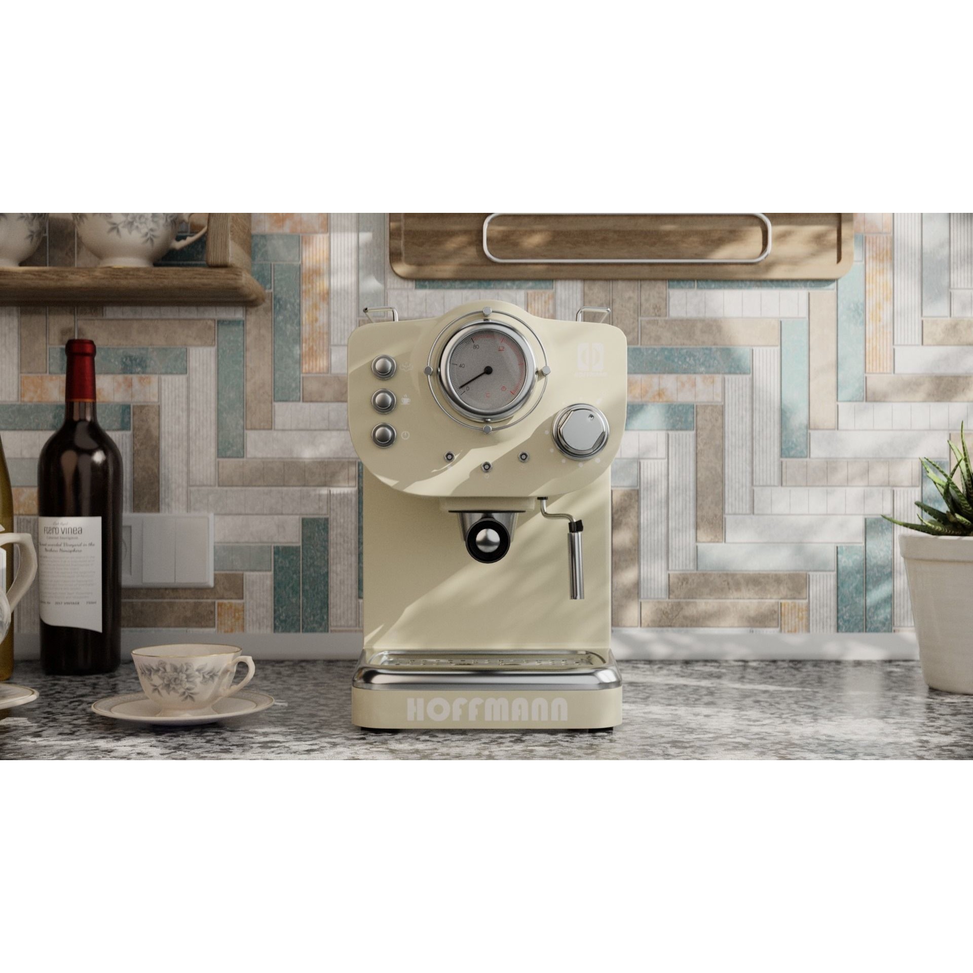 HoffmannCM15 Coffee Maker - PBR Textured 3D Model - View 7