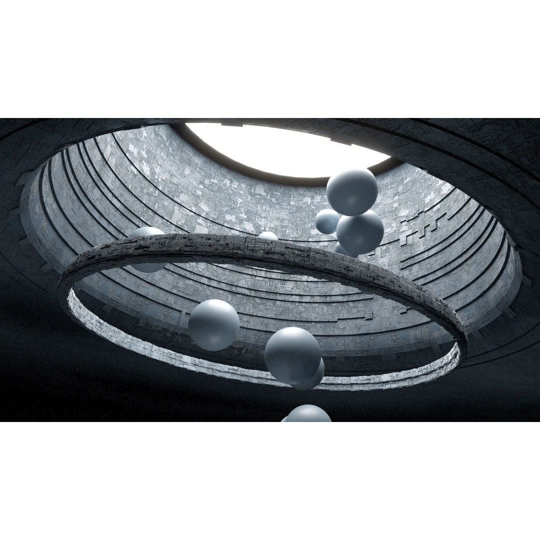 Sci-fi Cave 3D Model – High Quality Polygonal Asset, FBX, OBJ - View 3