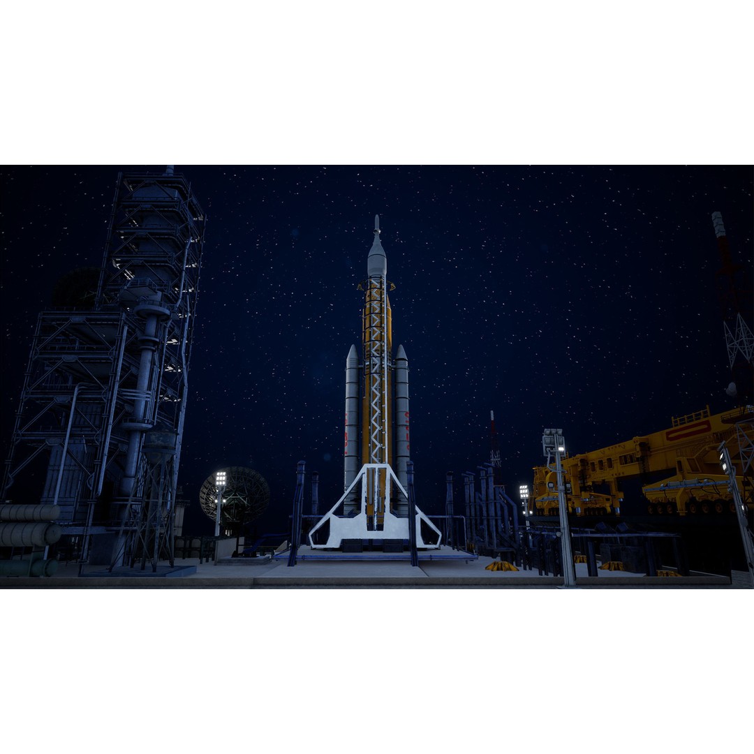 Artemis Rocket Launch 3D Model – Low Poly PBR Game Asset, FBX - View 16