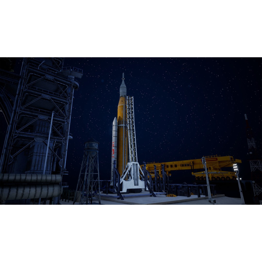 Artemis Rocket Launch 3D Model – Low Poly PBR Game Asset, FBX - View 17