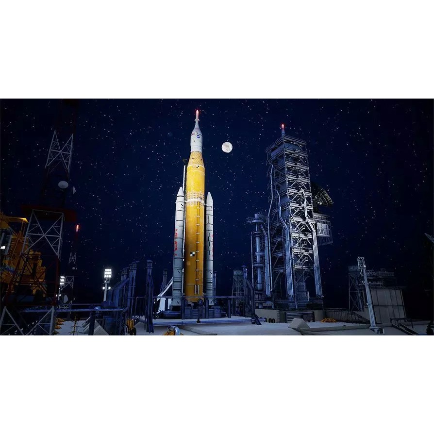 Artemis Rocket Launch 3D Model – Low Poly PBR Game Asset, FBX - View 2