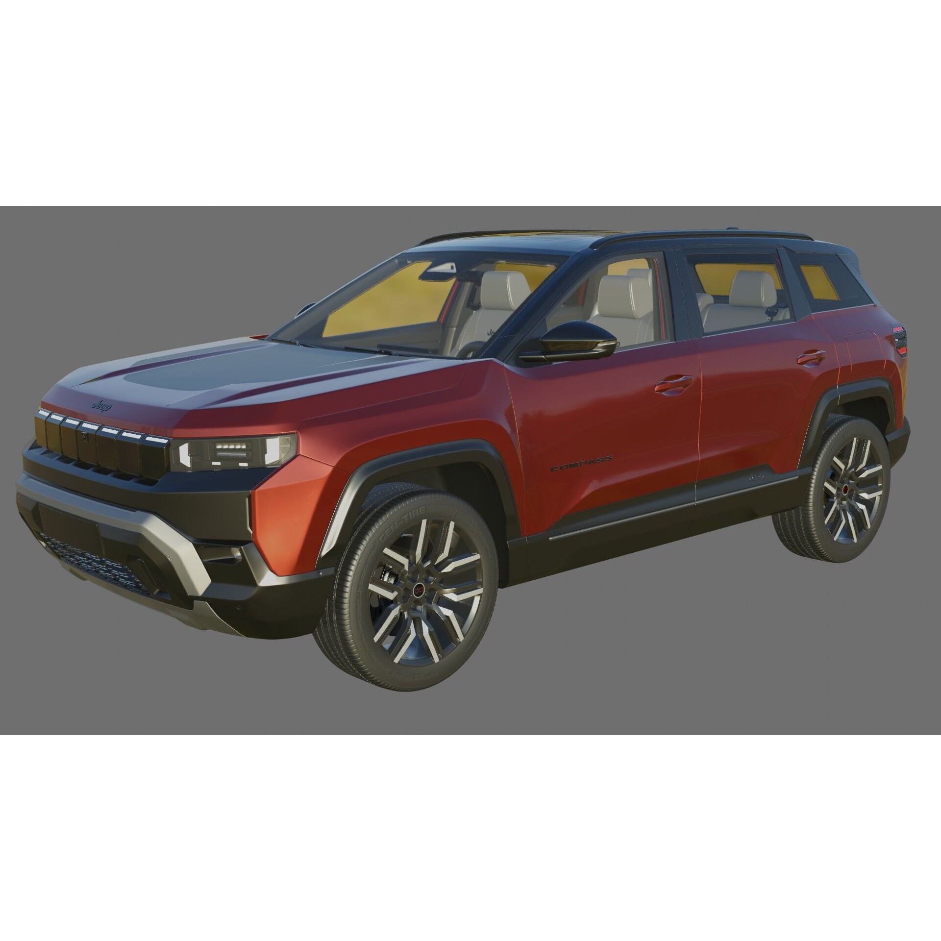 Jeep Compass 2026 - Detailed 3D Model - View 22