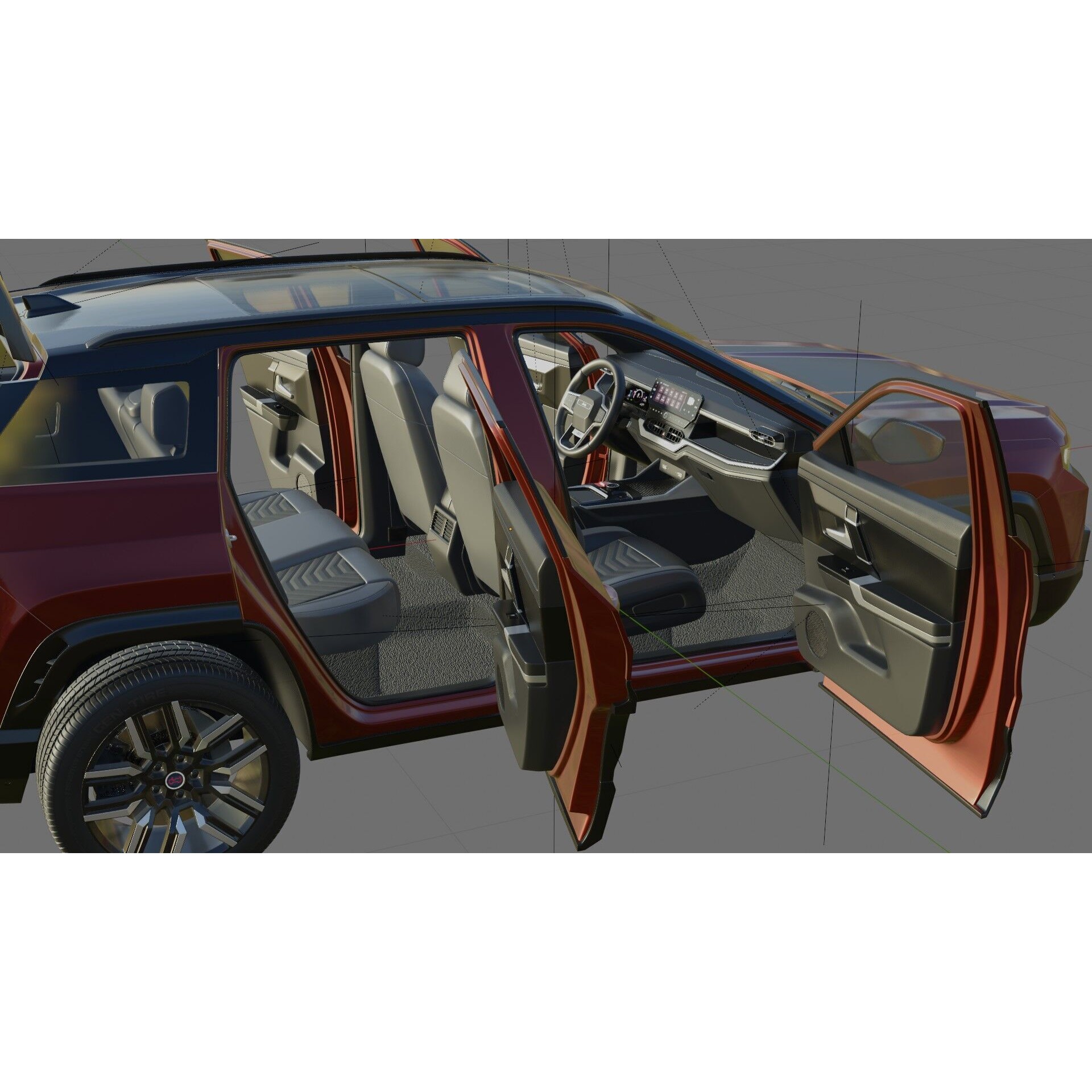 Jeep Compass 2026 - Detailed 3D Model - View 30
