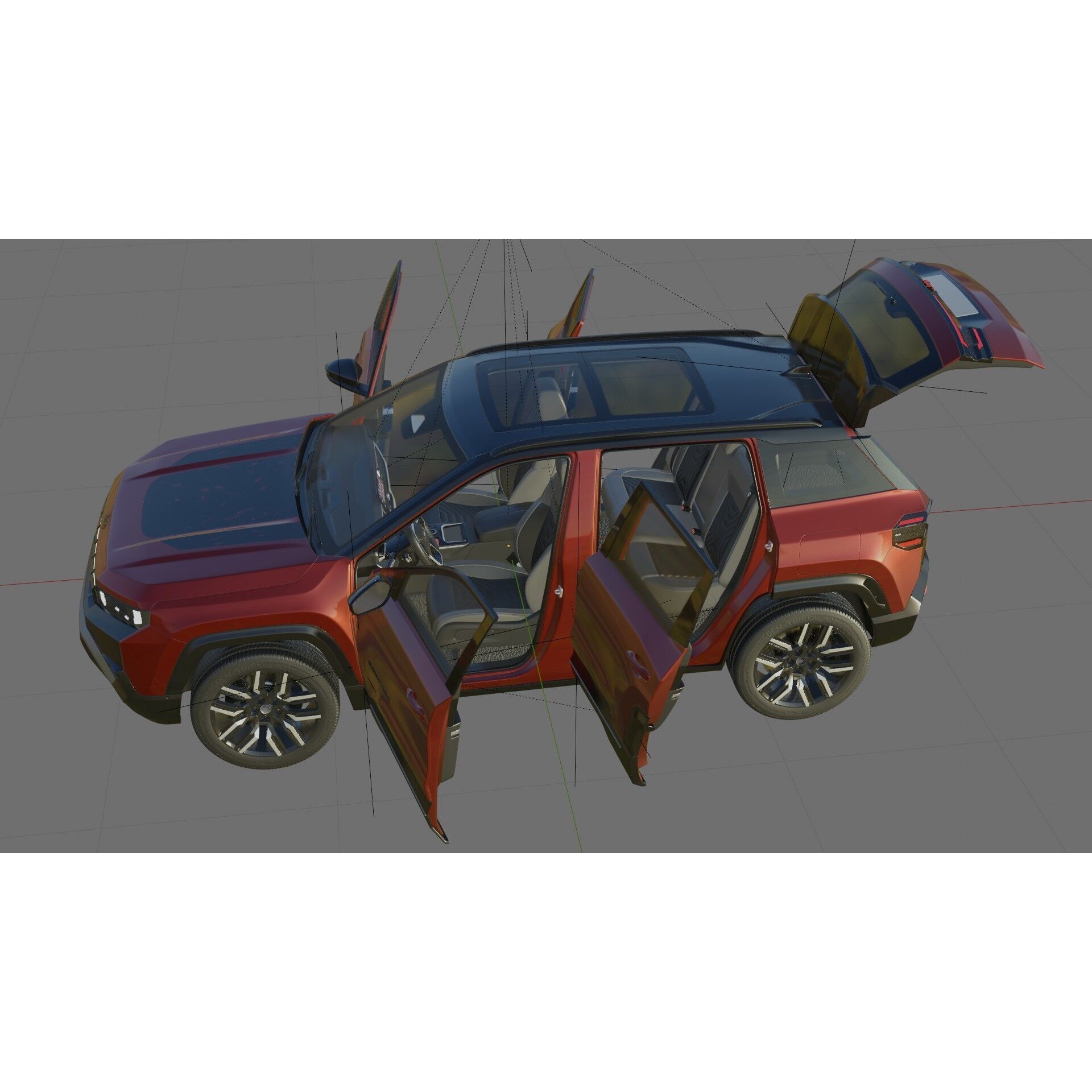 Jeep Compass 2026 - Detailed 3D Model - View 32