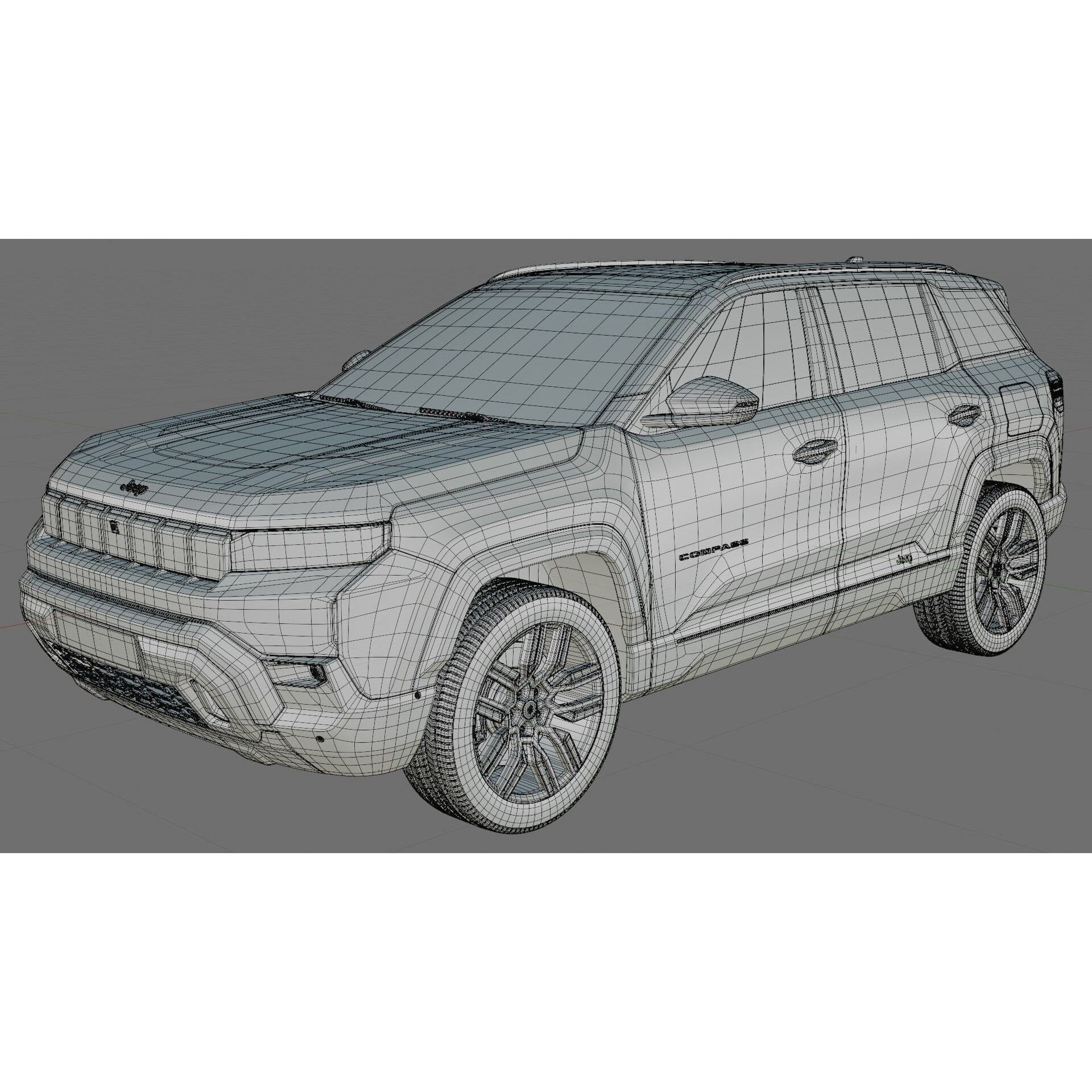 Jeep Compass 2026 - Detailed 3D Model - View 34