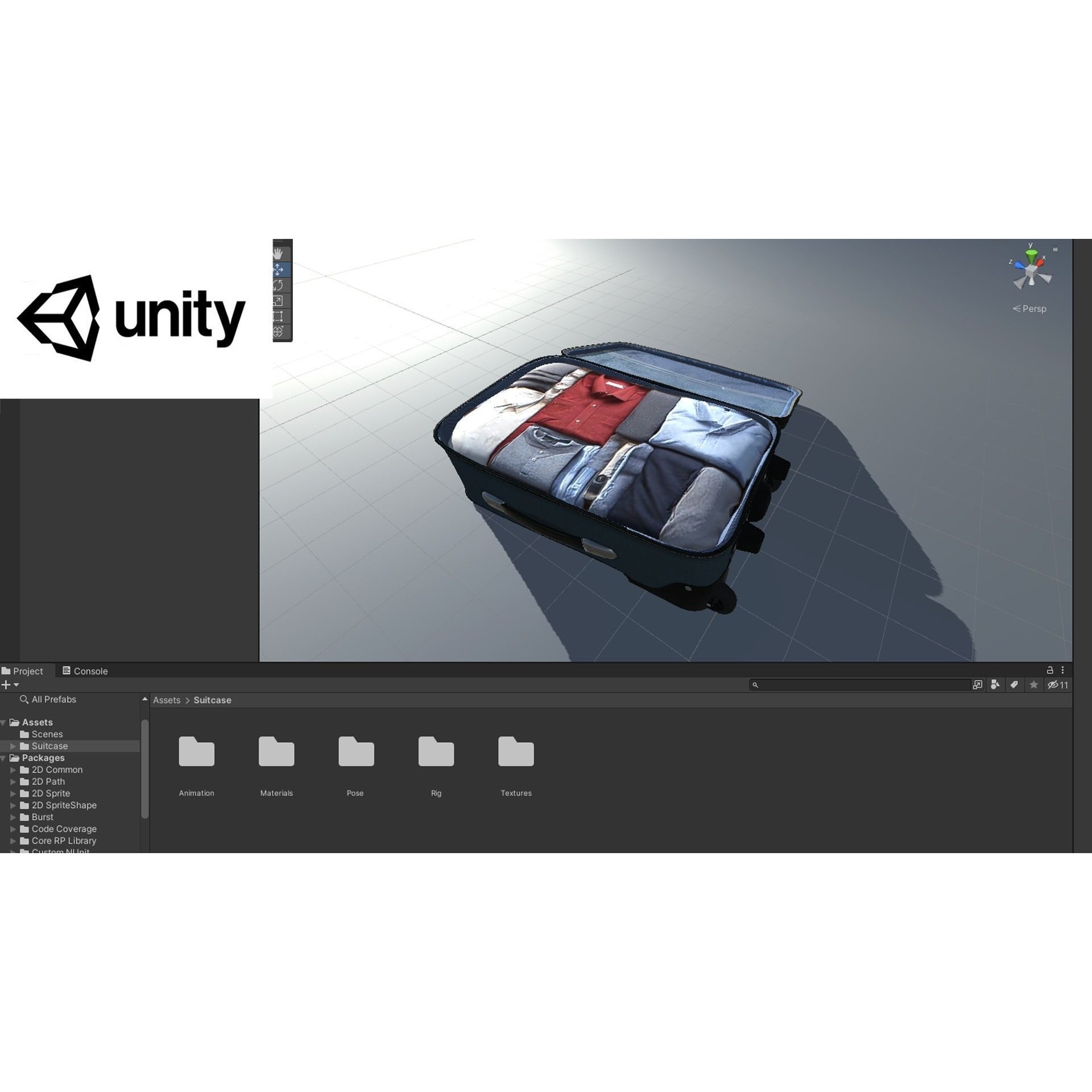 Suitcase - Low-Poly Game-Ready 3D Model - View 12