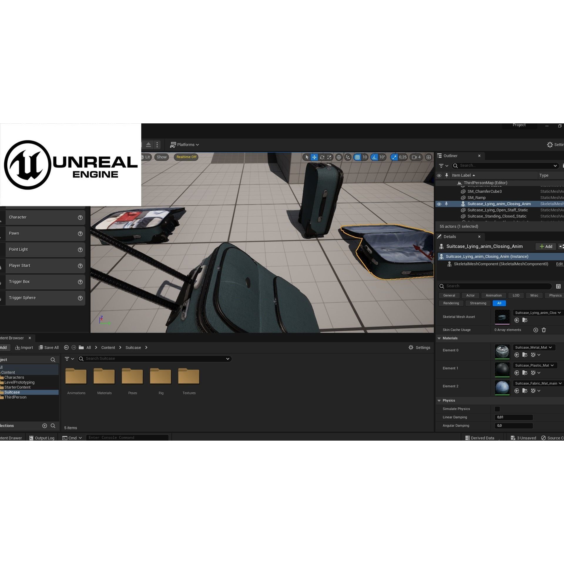 Suitcase - Low-Poly Game-Ready 3D Model - View 14