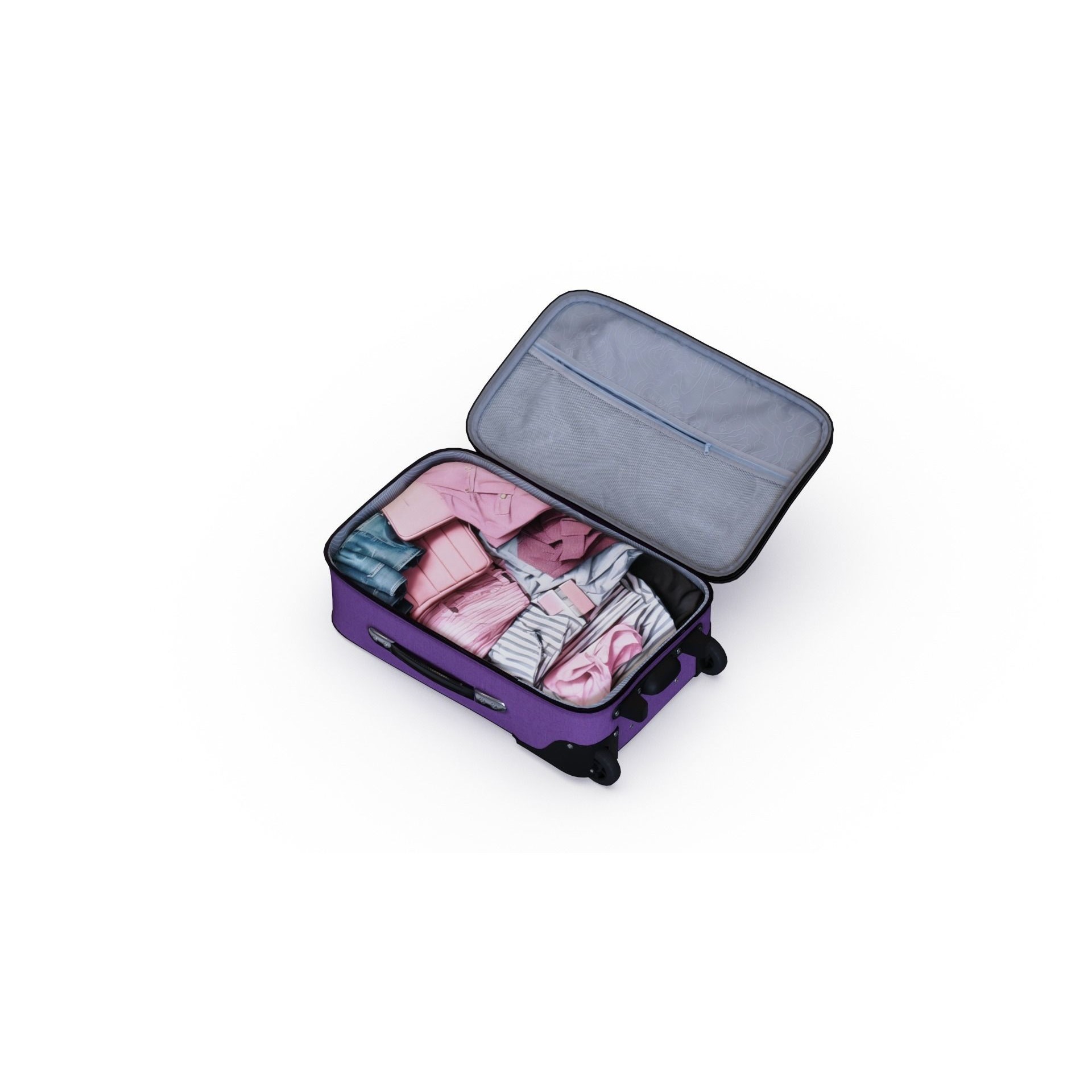 Suitcase - Low-Poly Game-Ready 3D Model - View 17