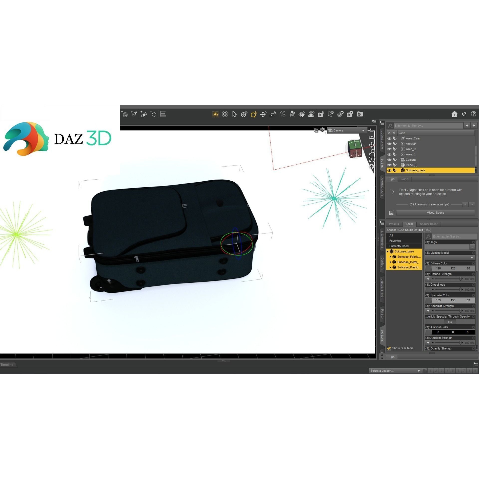 Suitcase - Low-Poly Game-Ready 3D Model - View 18