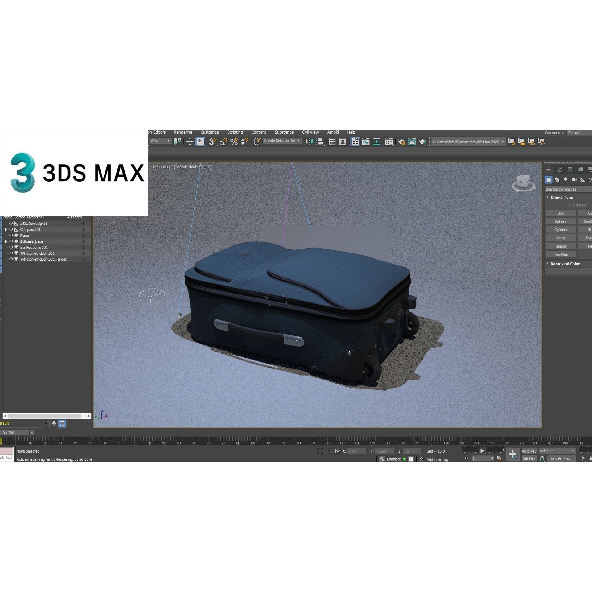Suitcase - Low-Poly Game-Ready 3D Model - View 22