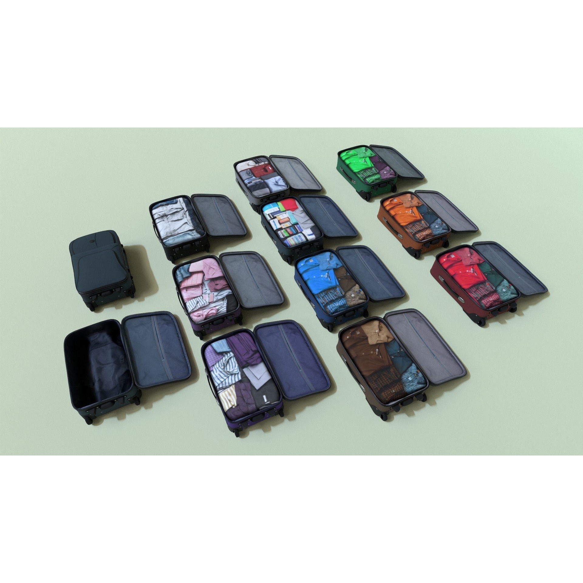 Suitcase - Low-Poly Game-Ready 3D Model - View 26