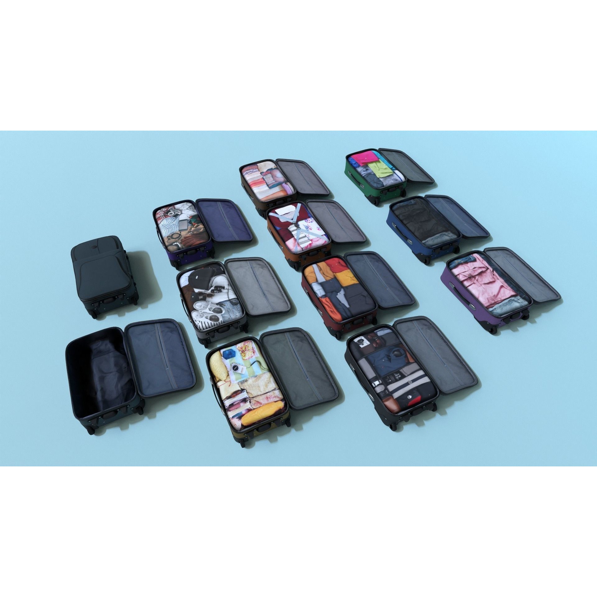 Suitcase - Low-Poly Game-Ready 3D Model - View 27