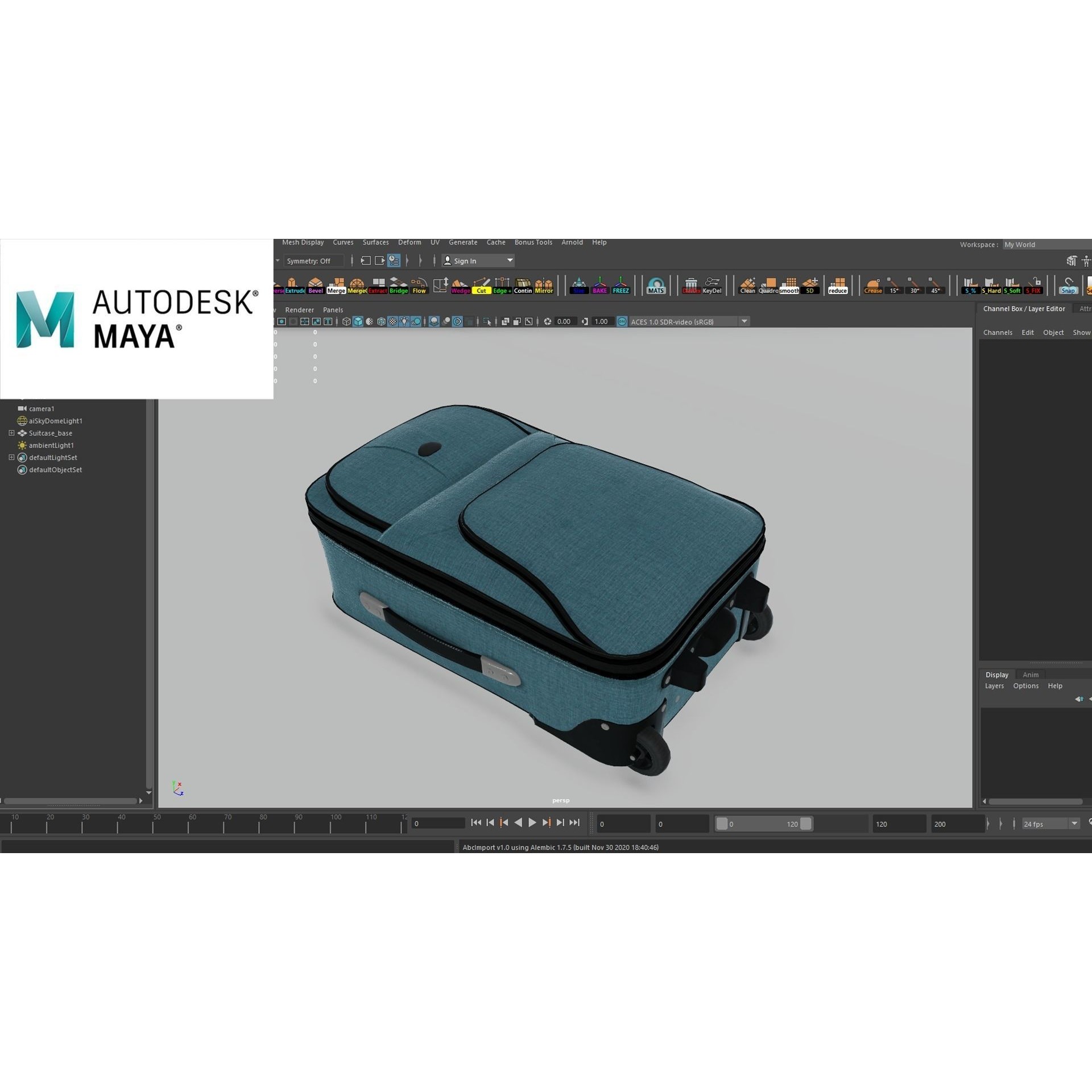 Suitcase - Low-Poly Game-Ready 3D Model - View 8
