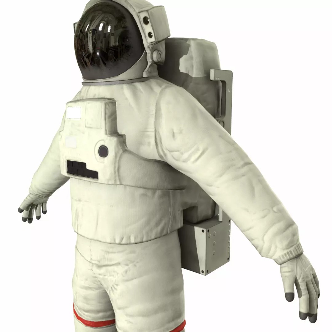 Generic Astronaut 3D Model – Low Poly Game Asset, PBR, FBX, OBJ - View 10