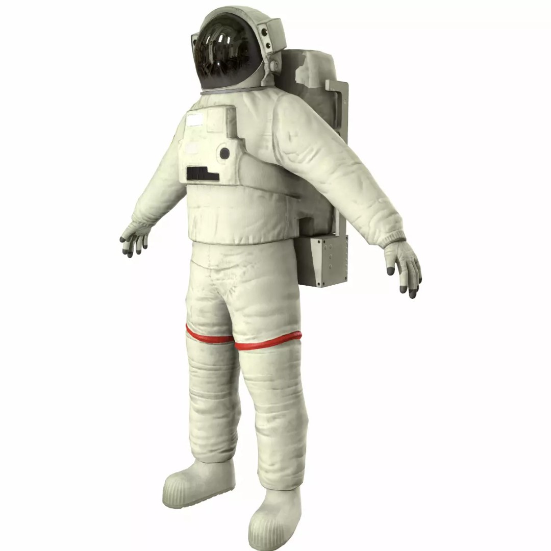 Generic Astronaut 3D Model – Low Poly Game Asset, PBR, FBX, OBJ - View 11