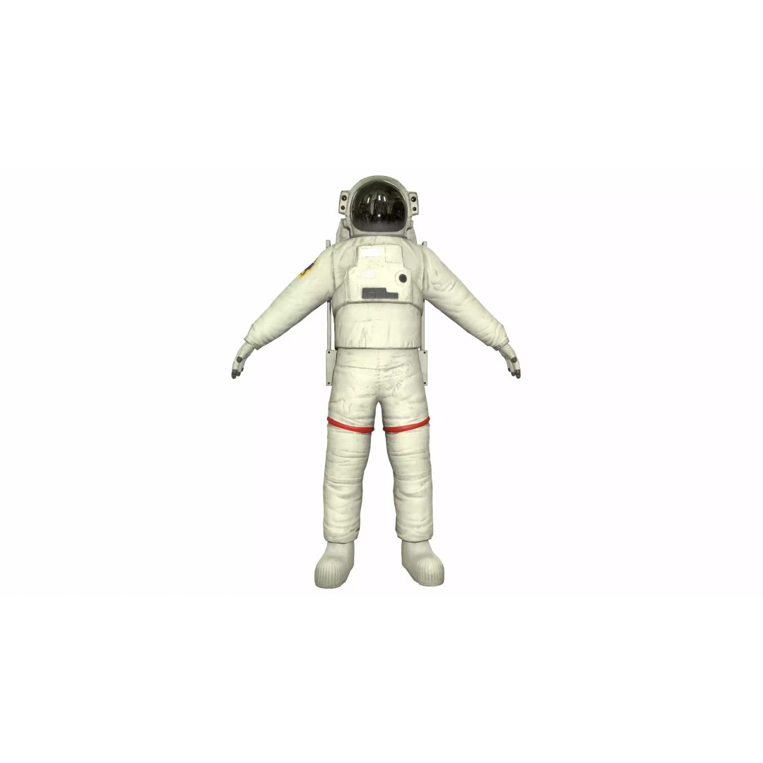 Generic Astronaut 3D Model – Low Poly Game Asset, PBR, FBX, OBJ - View 14