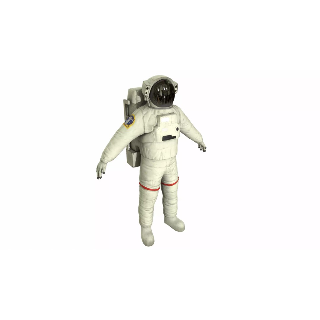 Generic Astronaut 3D Model – Low Poly Game Asset, PBR, FBX, OBJ - View 16