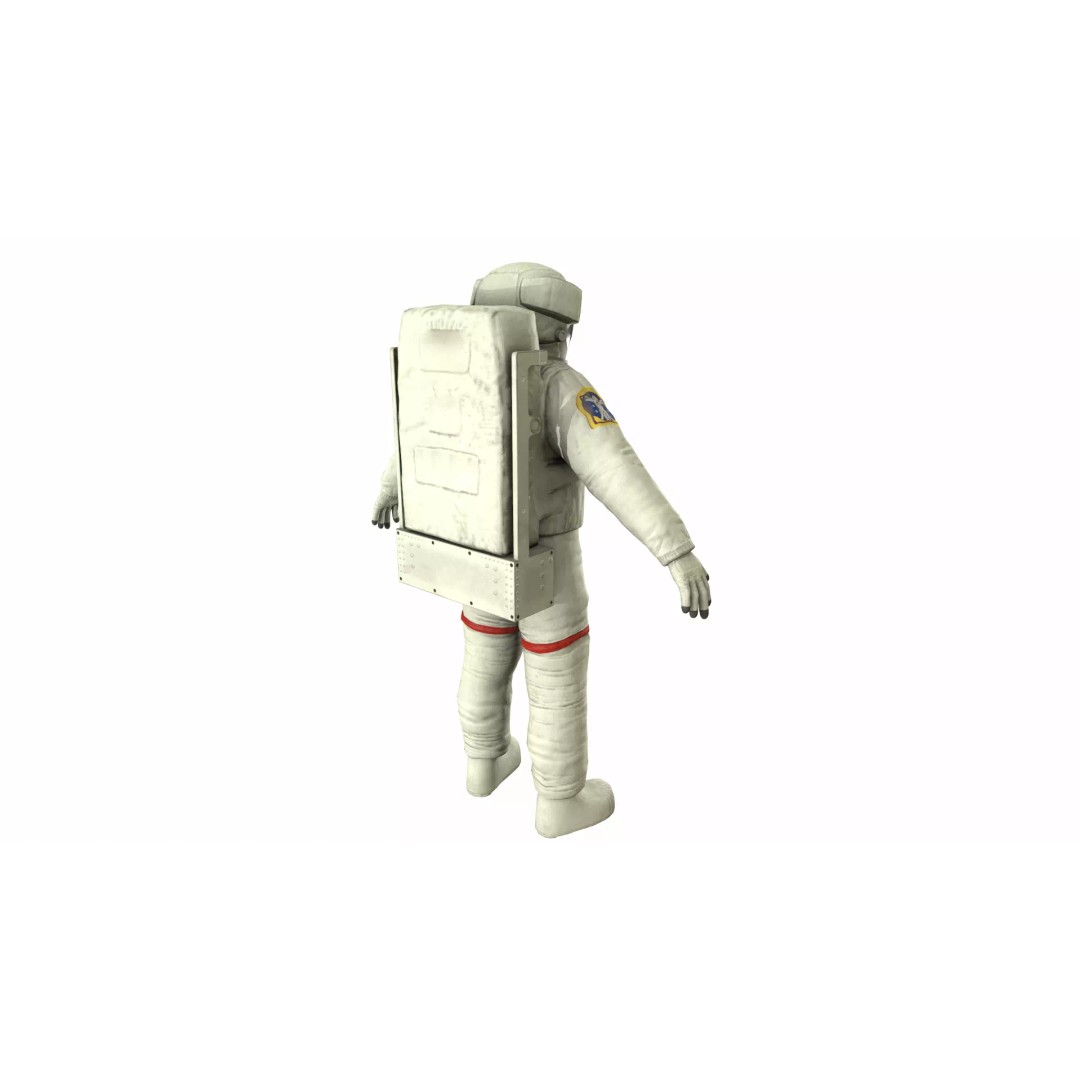 Generic Astronaut 3D Model – Low Poly Game Asset, PBR, FBX, OBJ - View 17