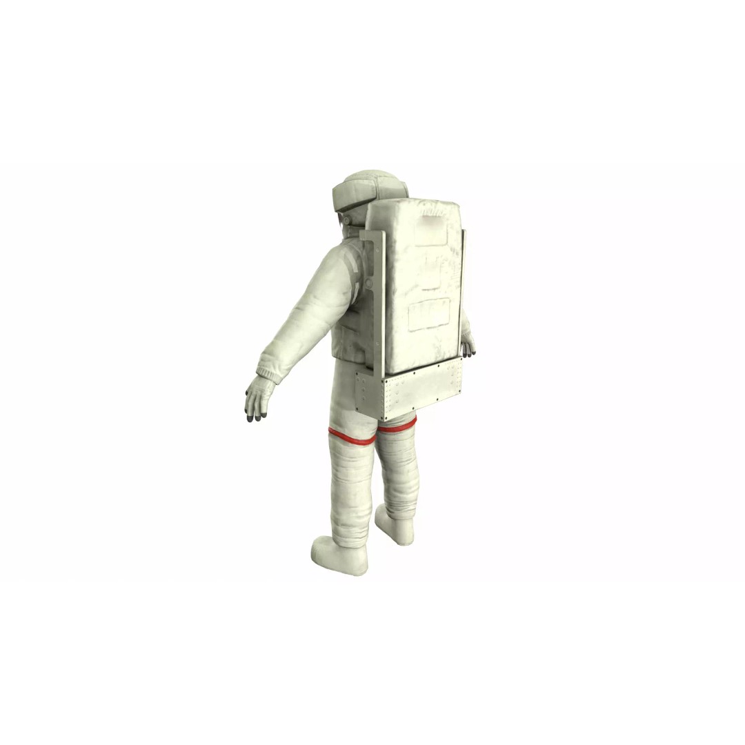 Generic Astronaut 3D Model – Low Poly Game Asset, PBR, FBX, OBJ - View 18